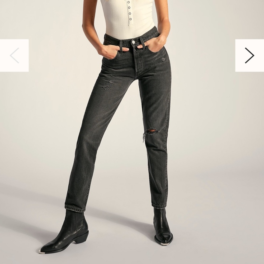 Levi’s Black 501 skinny jeans